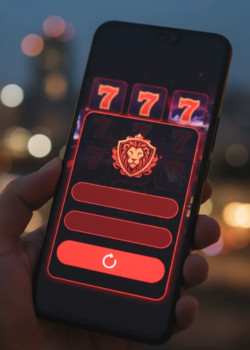 Mobile login interface at Avia Casino, showing secure access fields and PWA icon for players to instantly connect to their accounts.